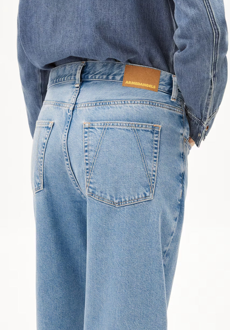 SS25 - ARMEDANGELS - Haayi Jeans Recycle Cotton in Horizon - back close up 3 