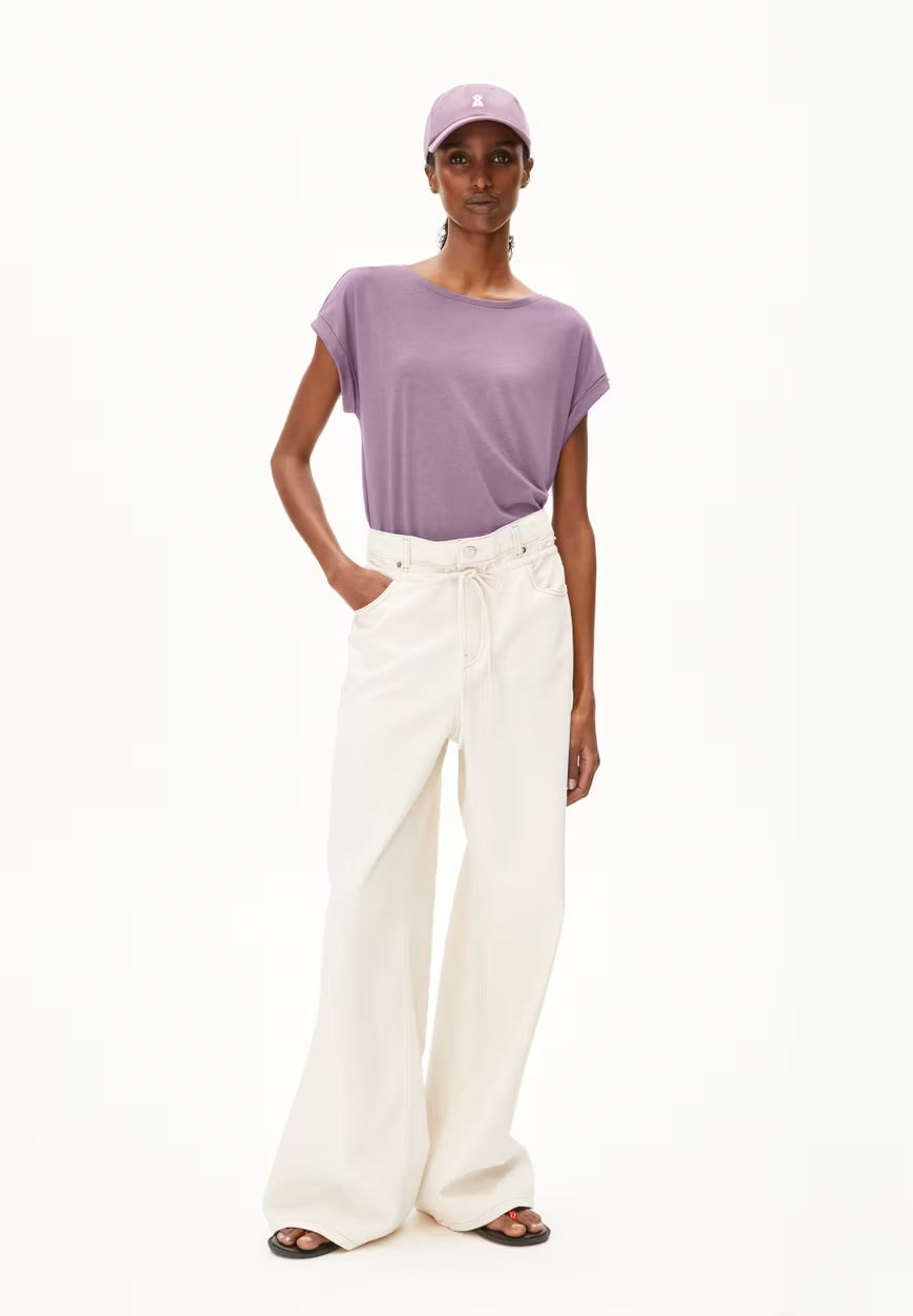 SS25 - ARMEDANGELS - Jilaana Top in Sunset Sky - front 4