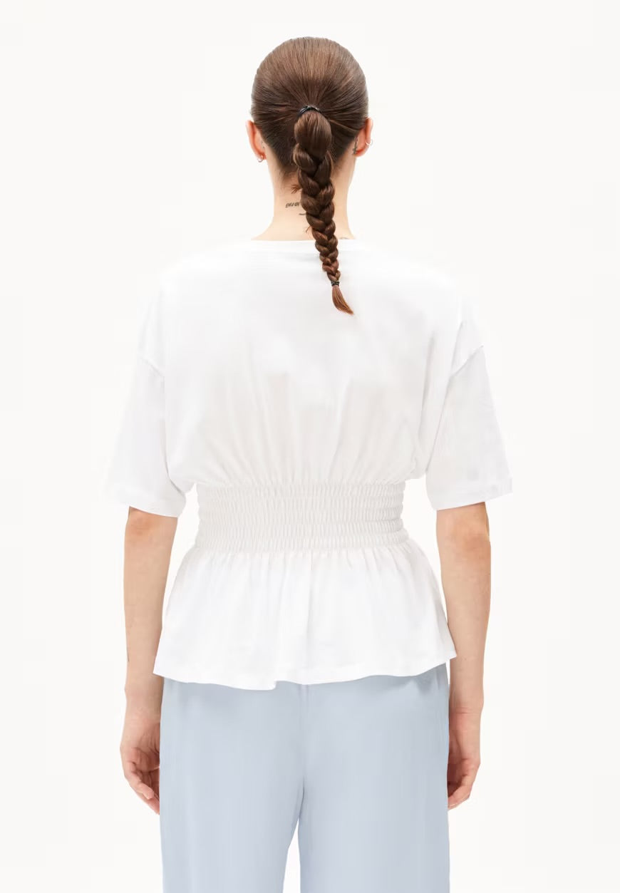 SS25 - ARMEDANGELS - Kaawino Shirt in White - back 2 