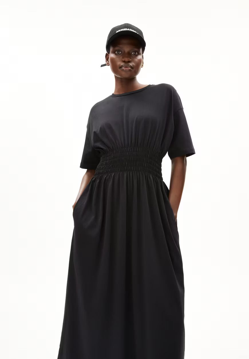 SS25 - ARMEDANGELS - Kiwanaa Dress in Black - front 3 