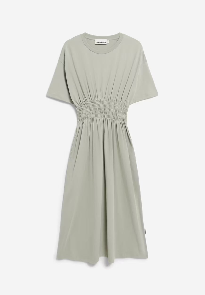 SS25 - ARMEDANGELS - Kiwanaa Dress in Seagreen - front display 6