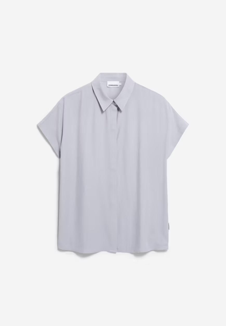 SS25 - ARMEDANGELS - Larisaana Blouse in Misty Morning - display front 6 