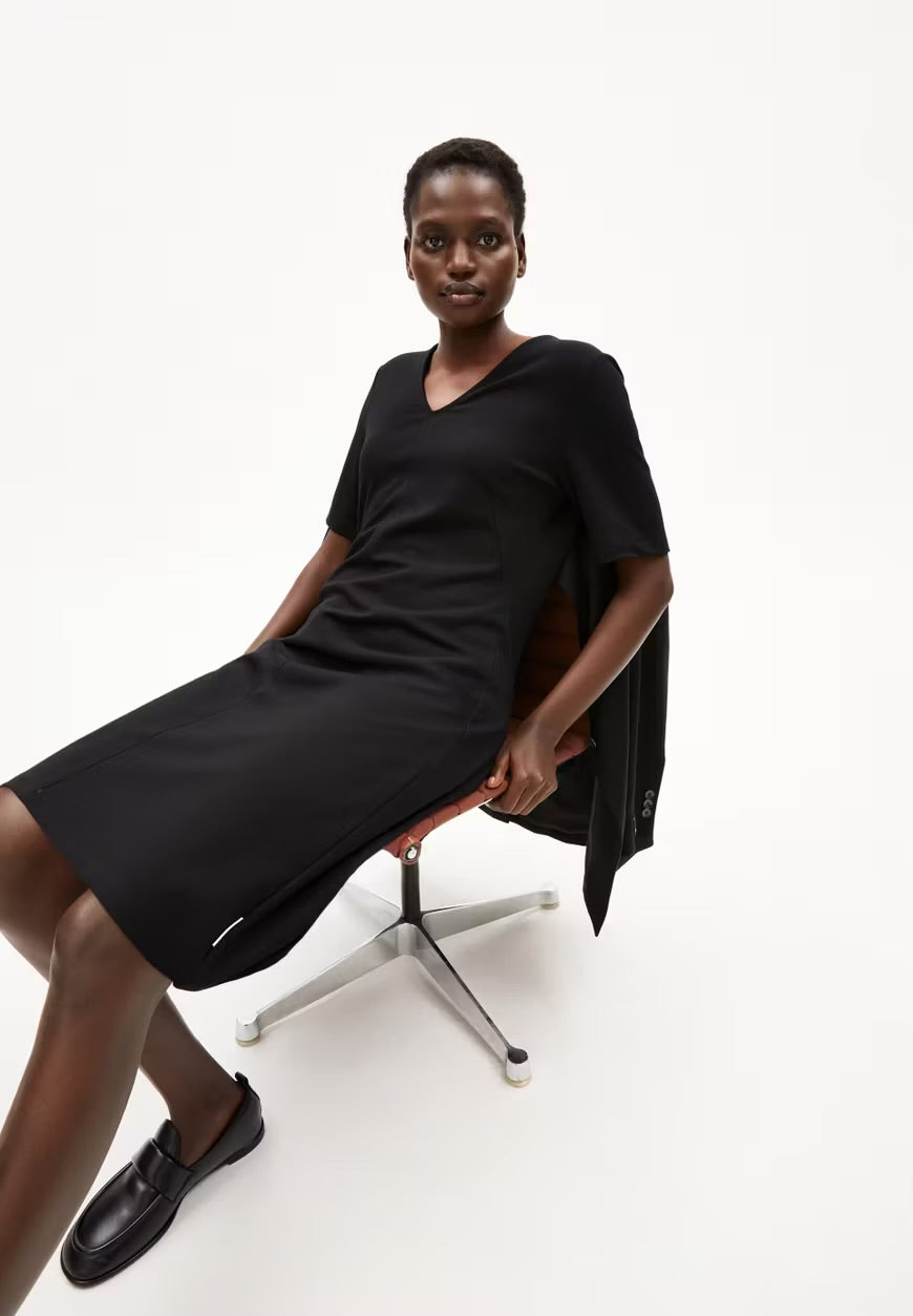 SS25 - ARMEDANGELS - Lesjaa Dress in Black - front 3 