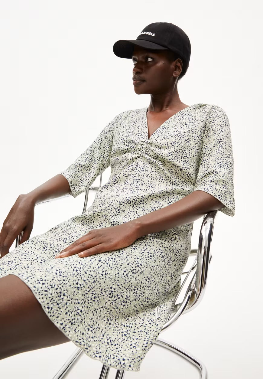 SS25 - ARMEDANGELS - Lilaat Waterdrop  Dress in Seagreen - front 5