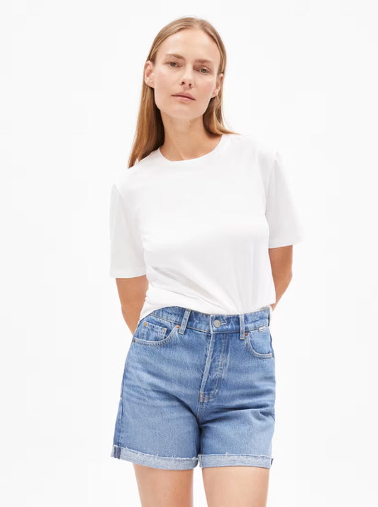 SS25 - ARMEDANGELS - Lualaa Shirt in White - front 1 