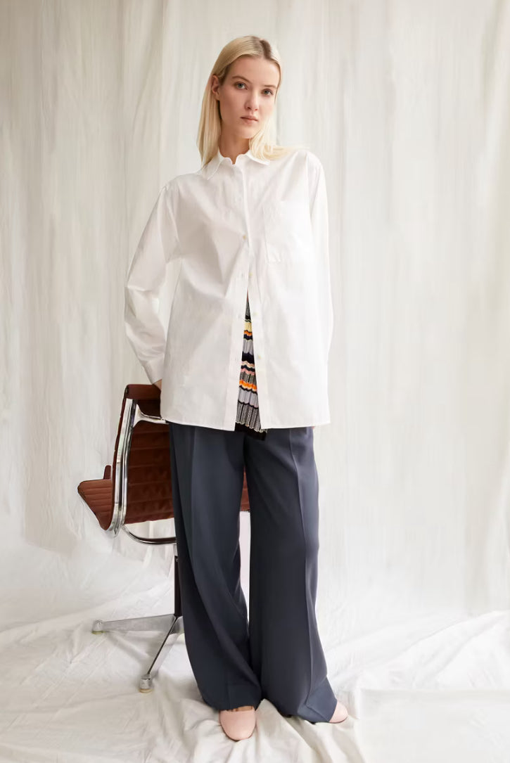 SS25 - ARMEDANGELS - Maalgaa Blouse in White - front 3 