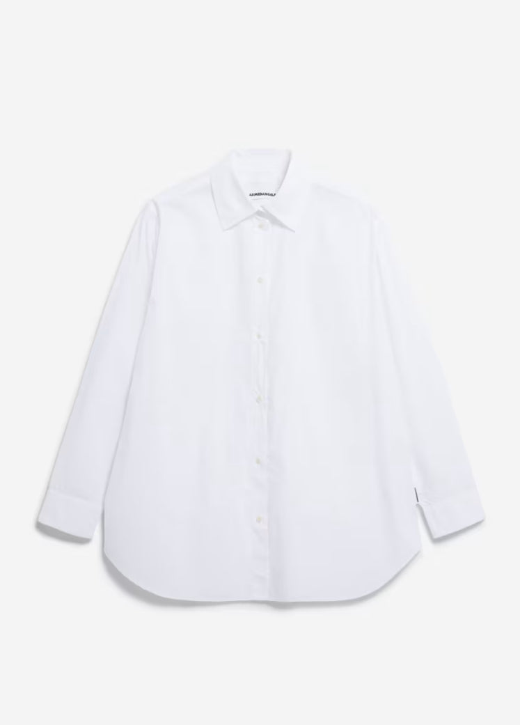 SS25 - ARMEDANGELS - Maalgaa Blouse in White - front display 5 