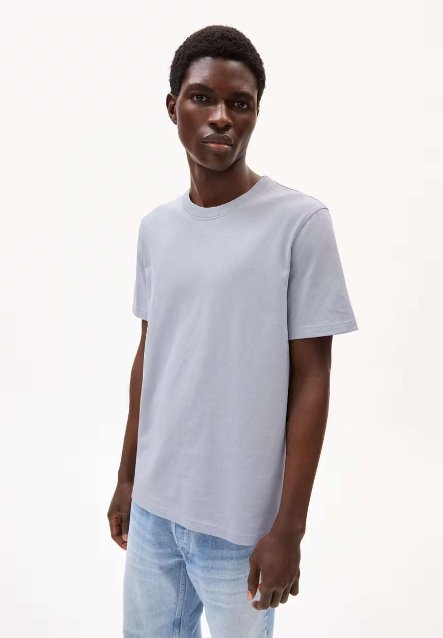 SS25 - ARMEDANGELS - Maarkos T-Shirt in Misty Morning - Front 1 