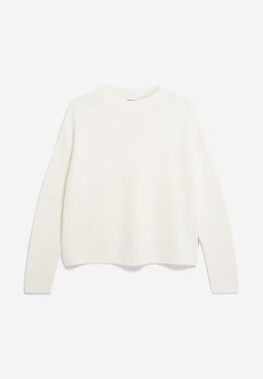 SS25 - ARMEDANGELS - Merinaa Links Sweater in Light Oatmeal -  display Flat 6 