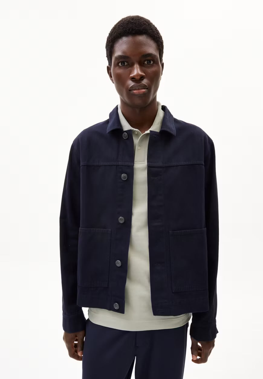 SS25 - ARMEDANGELS - Straavo Jacket in Night Sky - front 1 