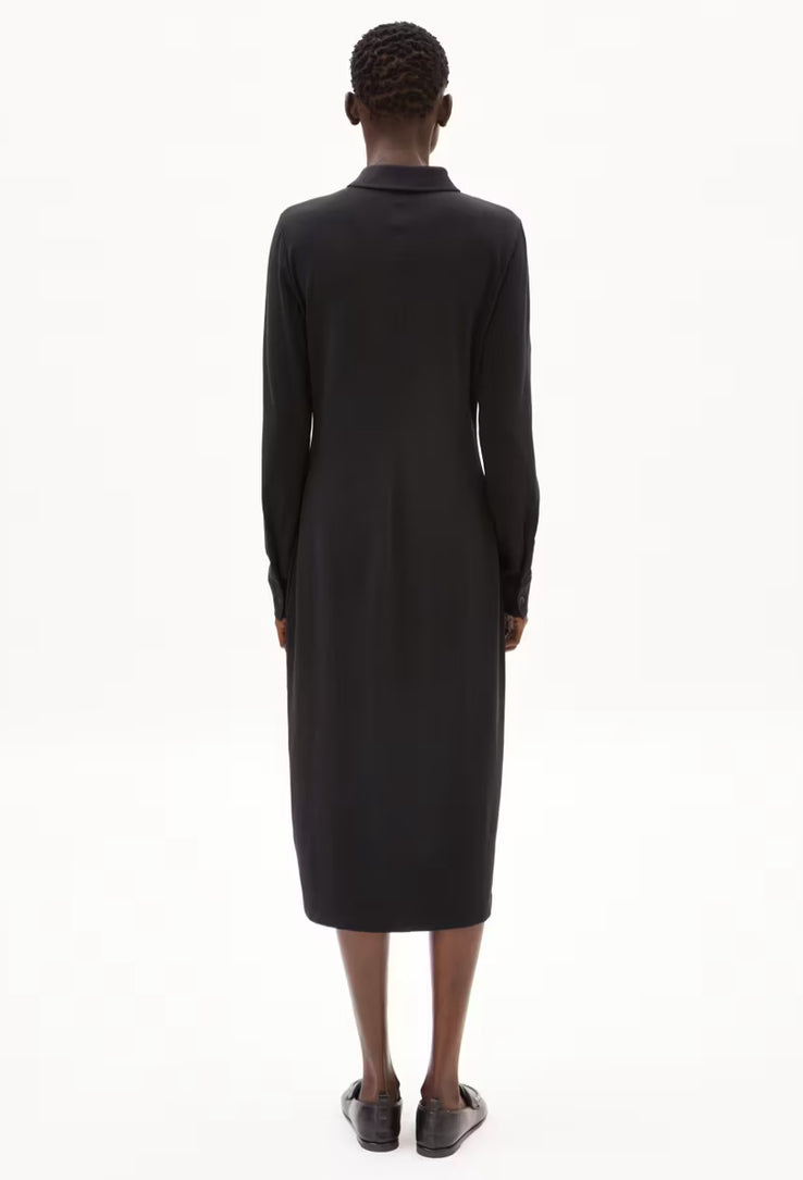 SS25 - ARMEDANGLES - Aniniaa Dress in Black - back 2 