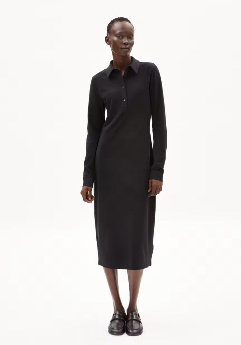 SS25 - ARMEDANGLES - Aniniaa Dress in Black - front 1 