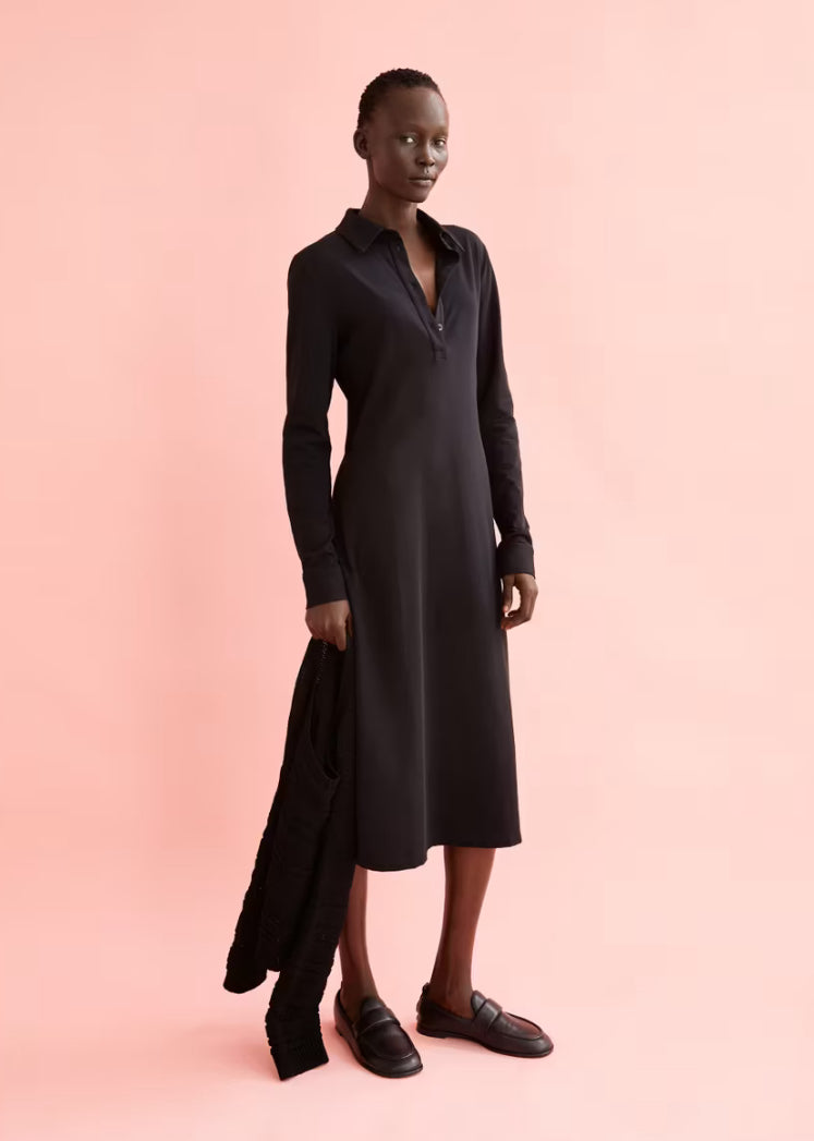 SS25 - ARMEDANGLES - Aniniaa Dress in Black - full front 4
