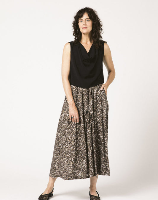 SS25 - Aliison Wonderland - Emily Skirt in Animal Print - front 1 