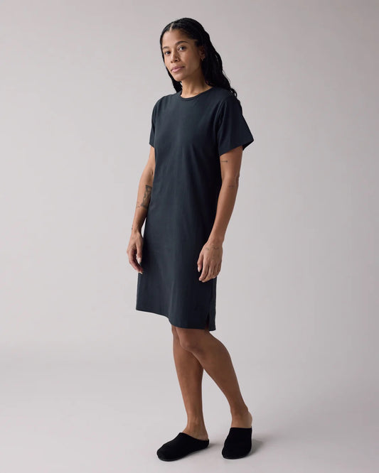 SS25 - Anián - The Circular Tee Dress in Black - side 2