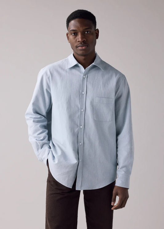 SS25 - Anián - The Haro Shirt L/S in Sky - front 1 