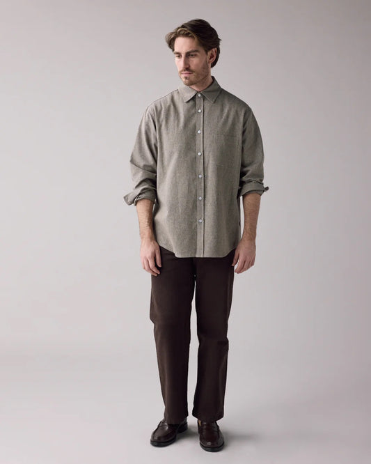 SS25 - Anián - The Haro Shirt in Sail - front model 1 