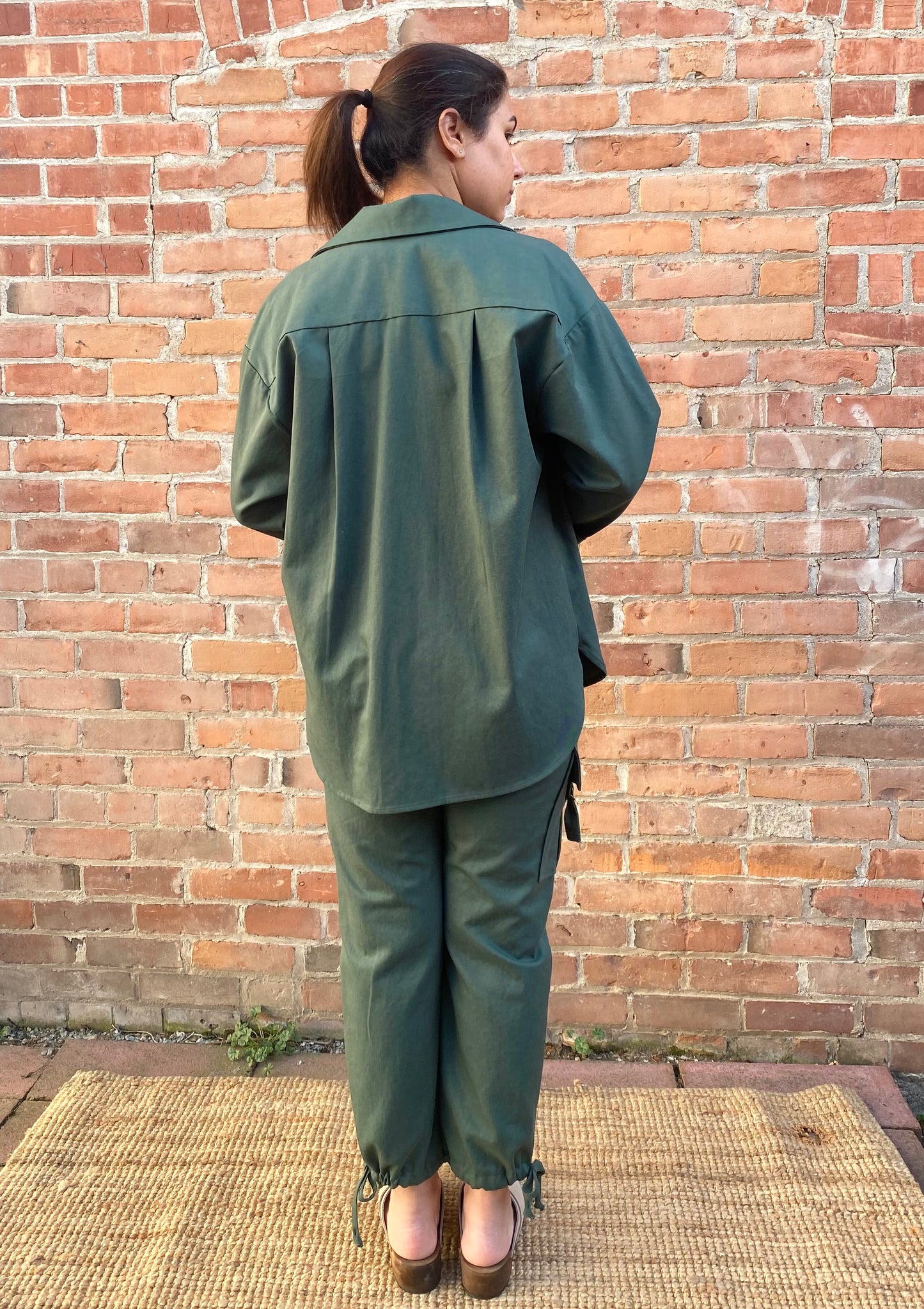 SS25 - Cokluch - Iryna Top in Tyler Twill Eden - back 6 