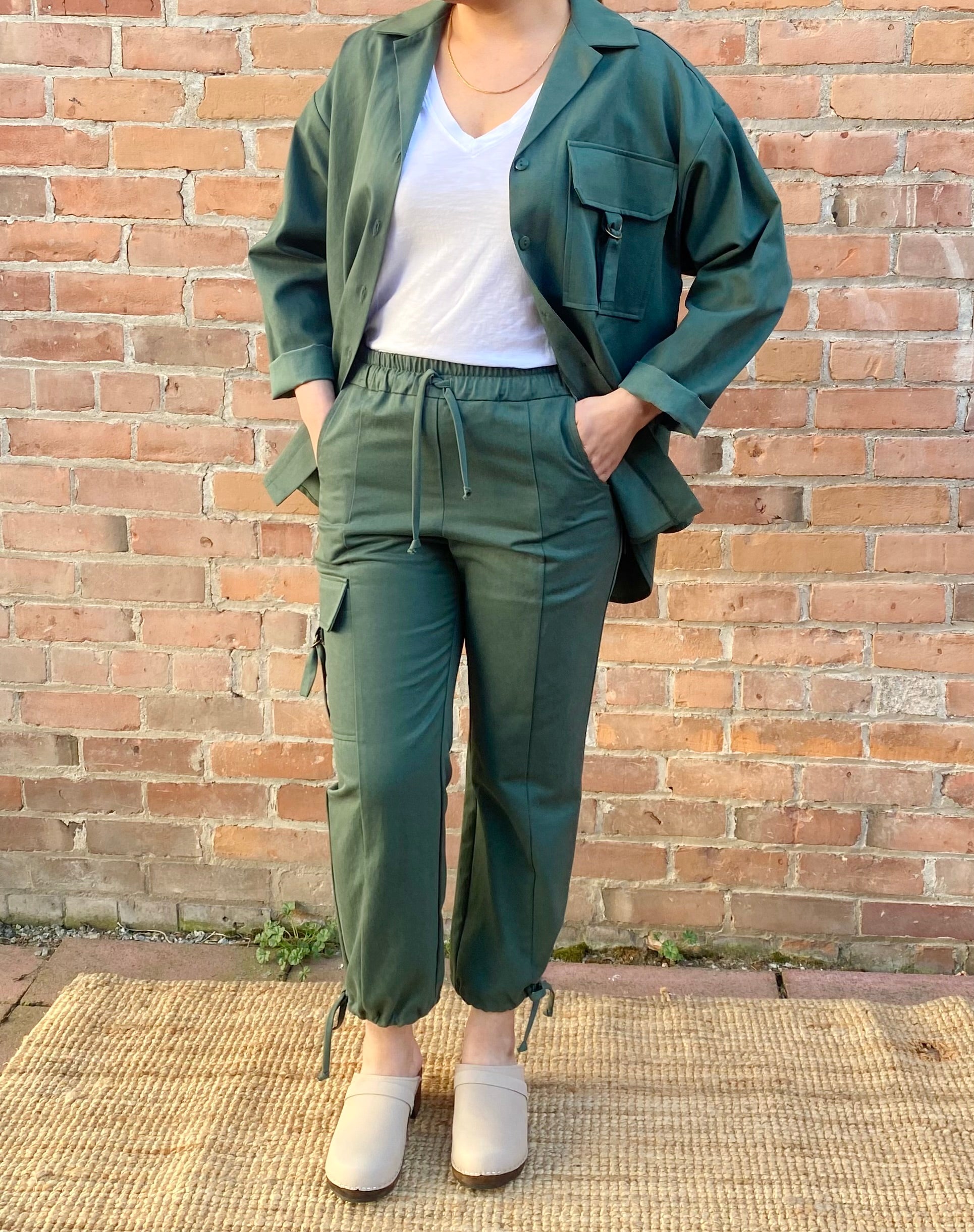 SS25 - Cokluch - Iryna Top in Tyler Twill Eden - front 5