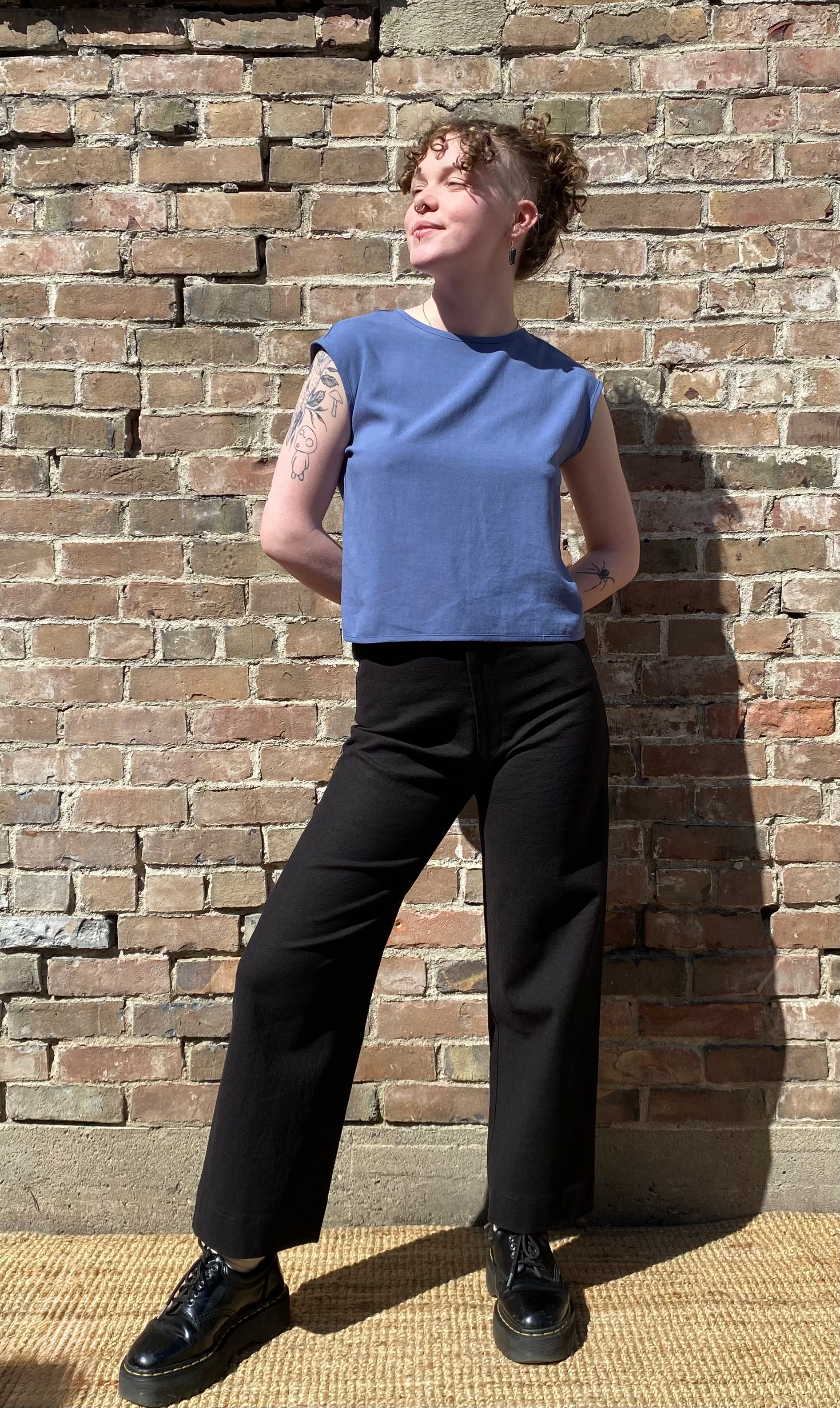 SS25 - Dagg and Stacey -  Cranston Linen Pant in Black - front 5