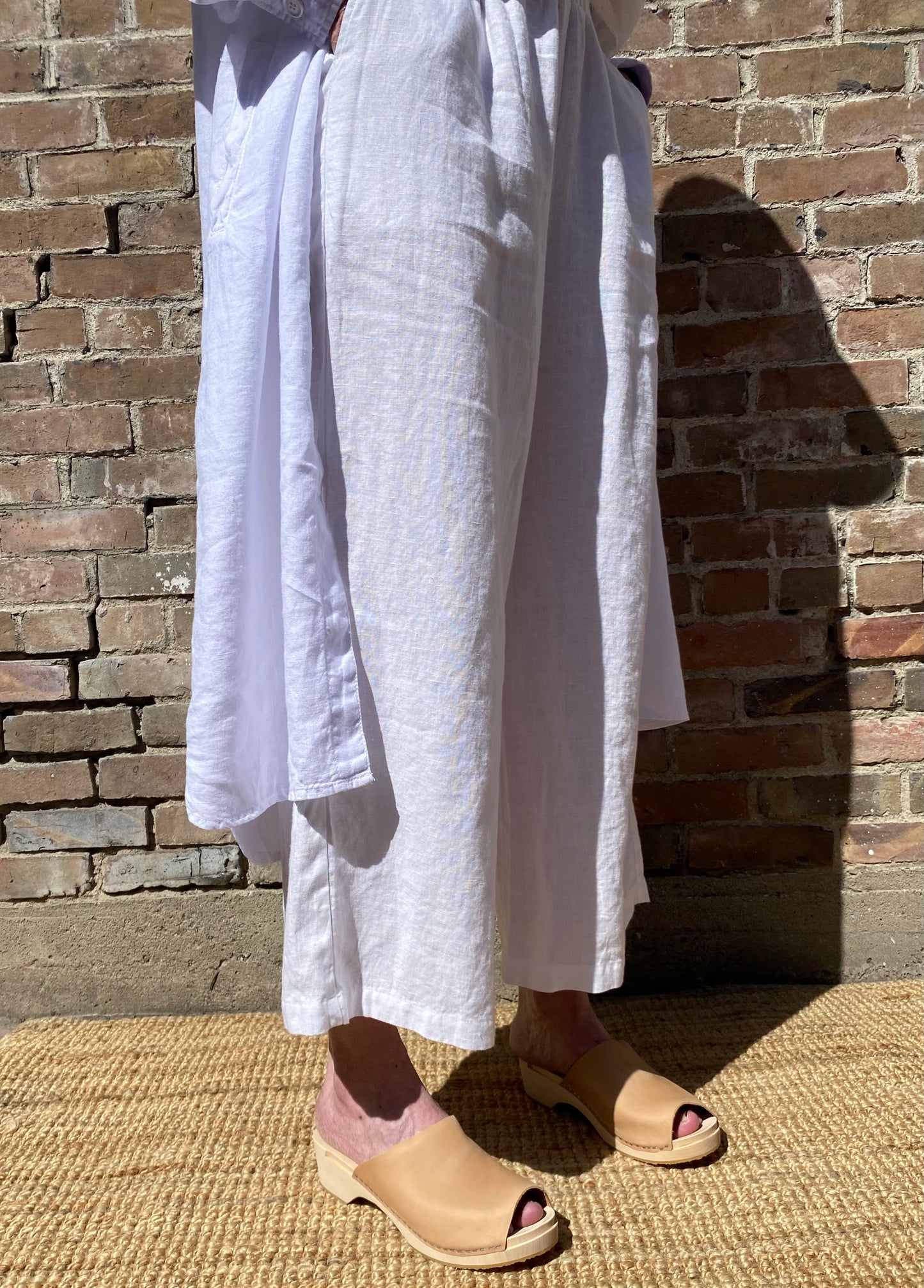 SS25 - It is Well L.A - Wide Linen Pants in Salt - side 4