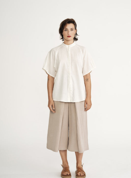 SS25 - Jennifer Glasgow - Hydra Top in Ivory - front 1