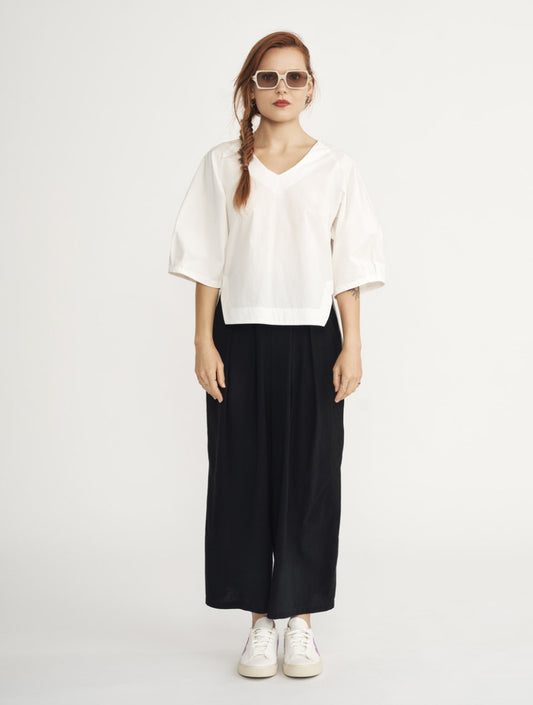 SS25 - Jennifer Glasgow - Perseus Top in Ivory - front 1 