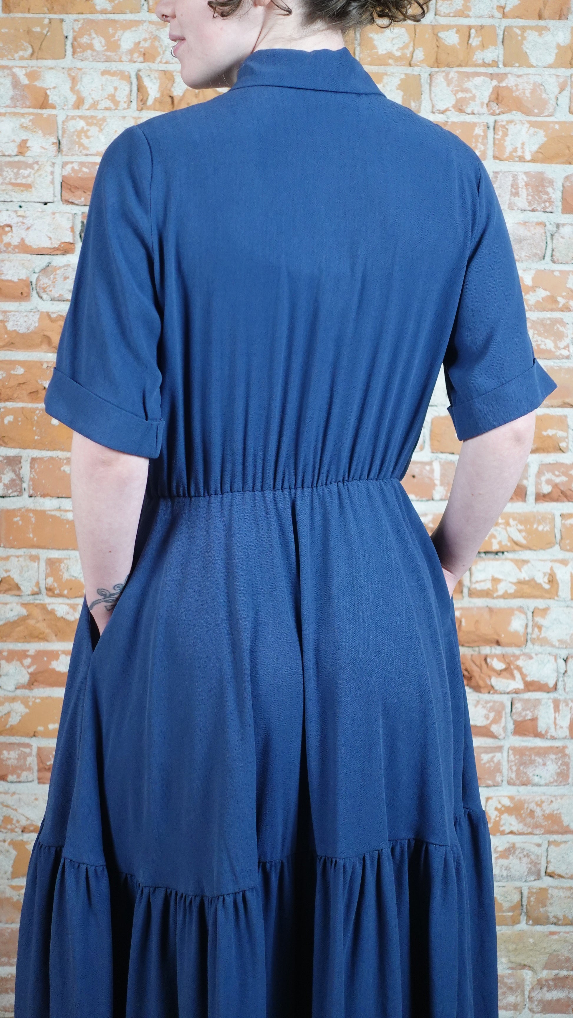SS25 - Marigold - Sissi Dress in Ocean - back 2 