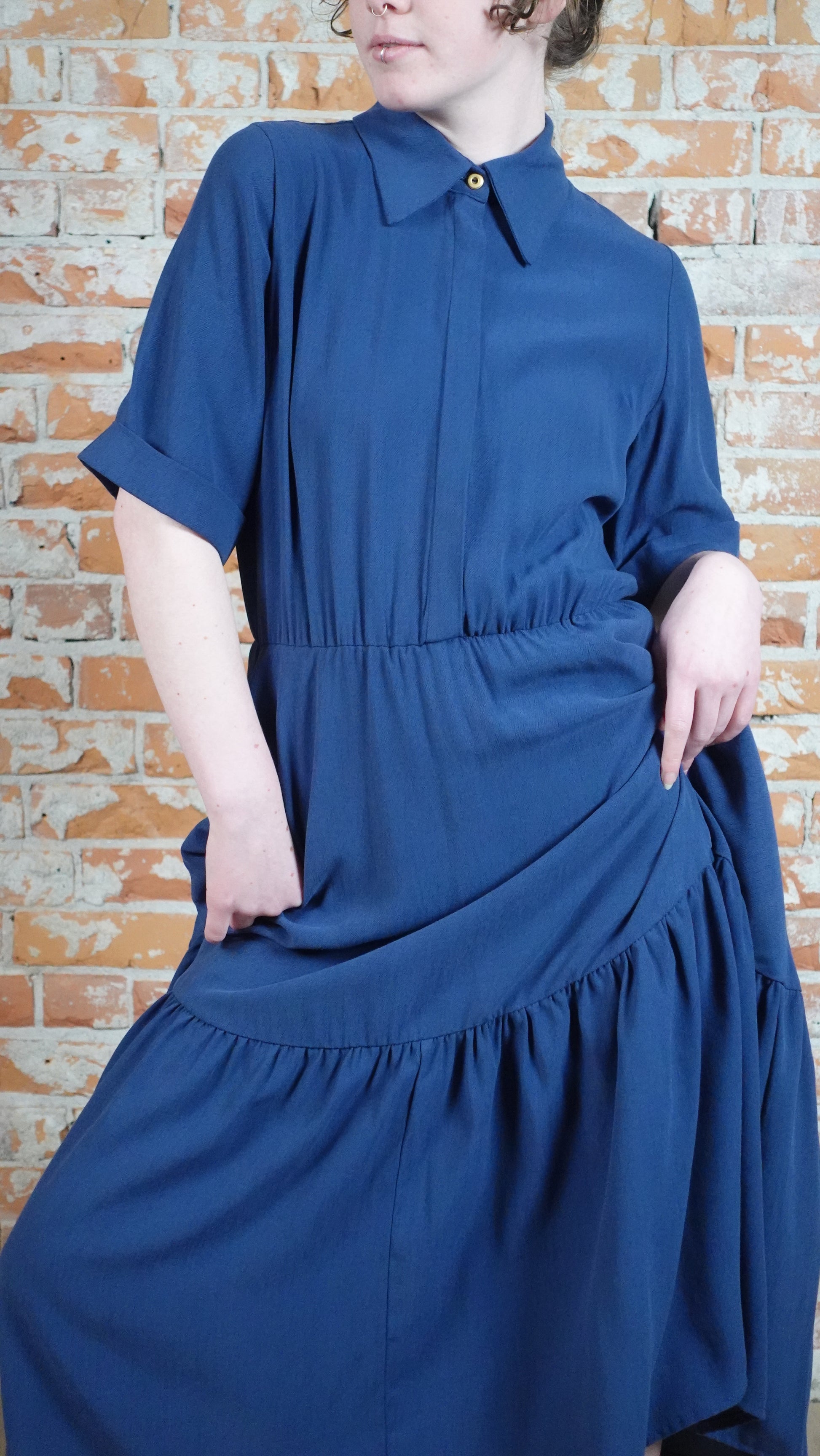 SS25 - Marigold - Sissi Dress in Ocean - front 5 