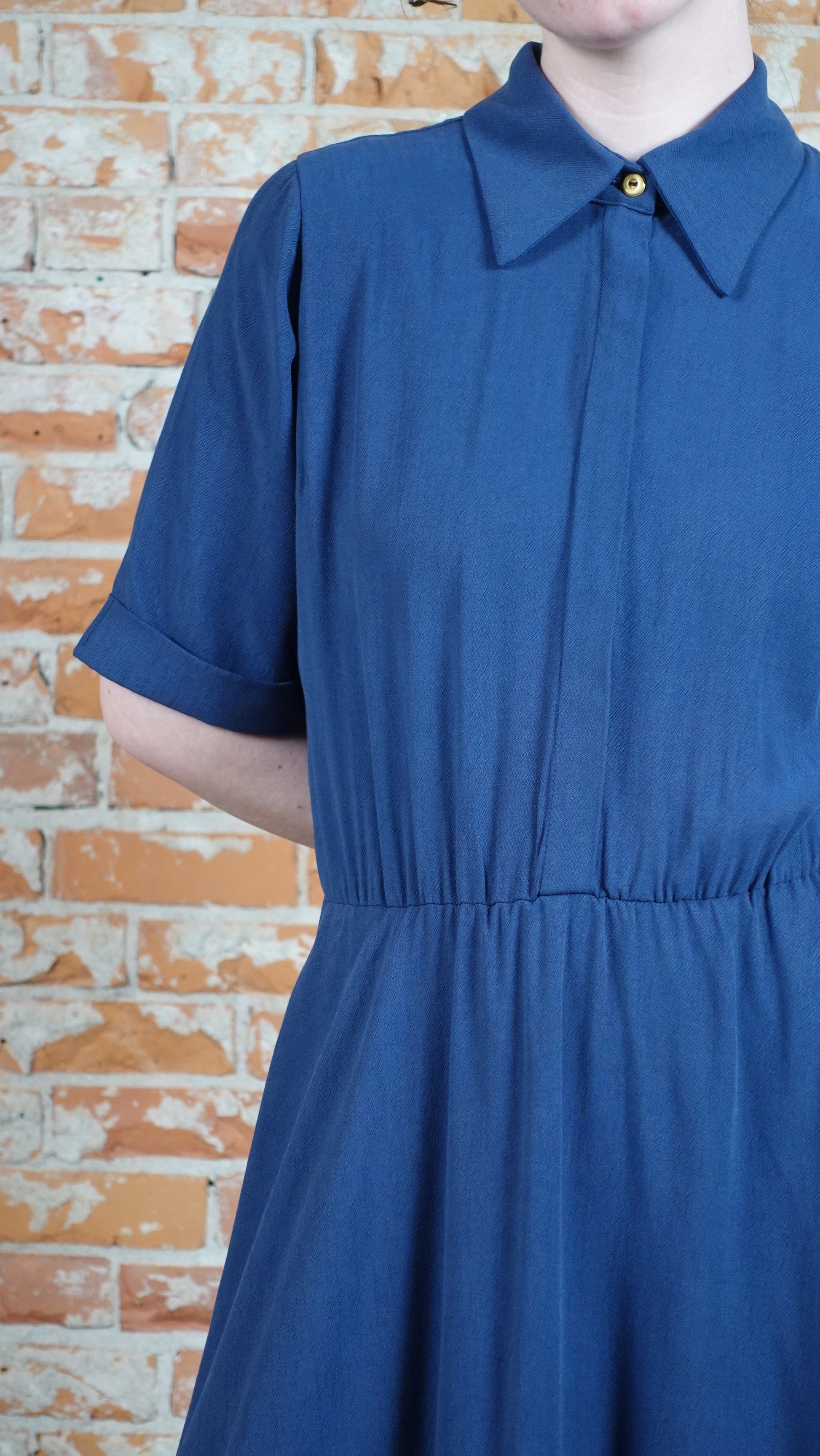 SS25 - Marigold - Sissi Dress in Ocean - front close-up 3 