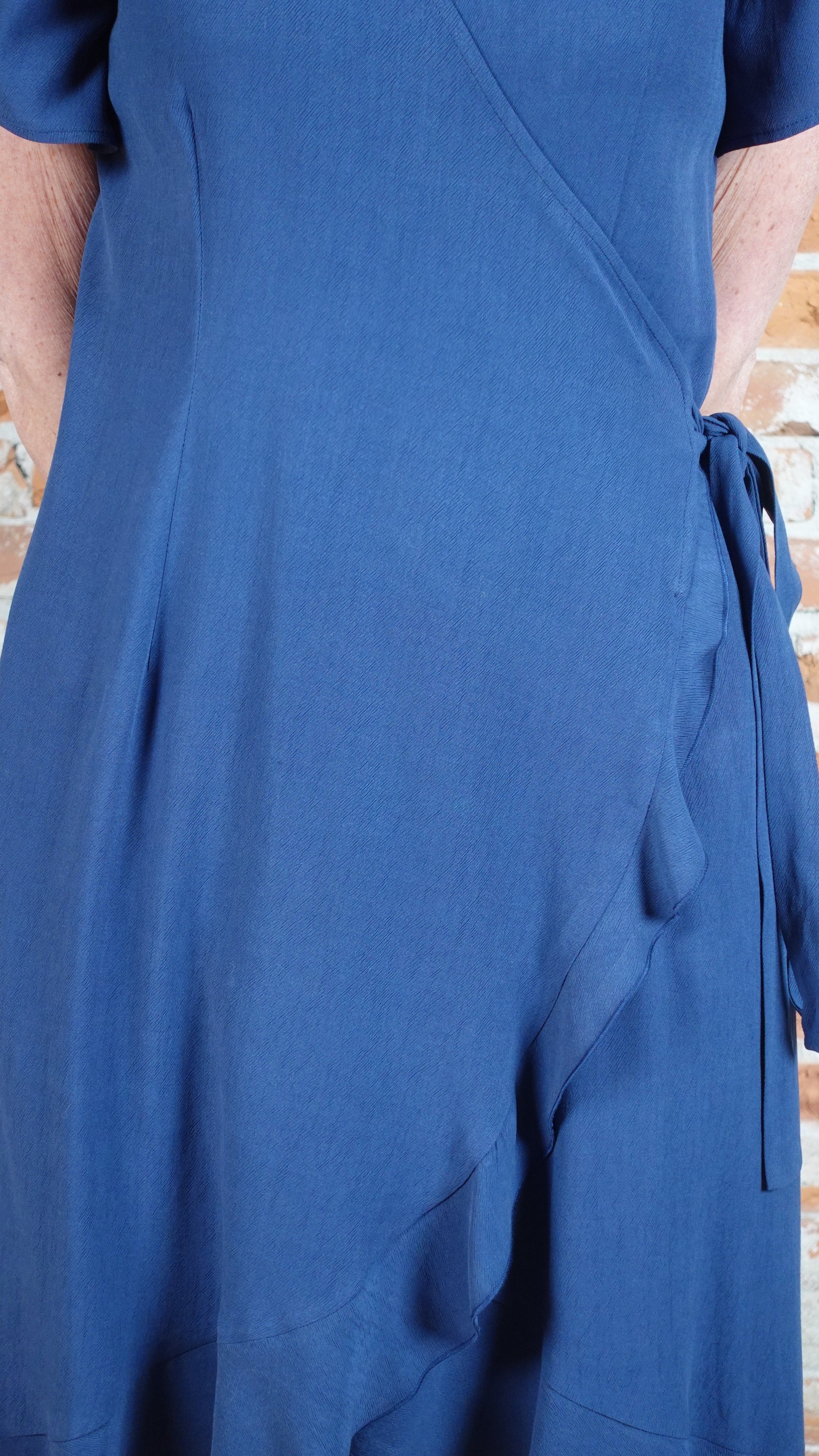 SS25 - Marigold Montreal - Laila dress in Ocean - close-up front 6
