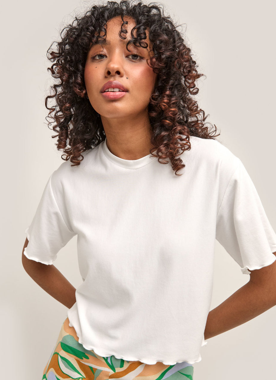 SS25 - Marigold Montreal  Anatole T-Shirt in White - front 1 