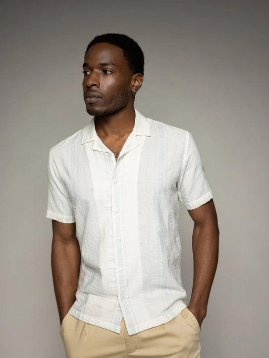 SS25 - Mosh Mosh - MMGJoe Provenza Shirt - Ecru - front 1 