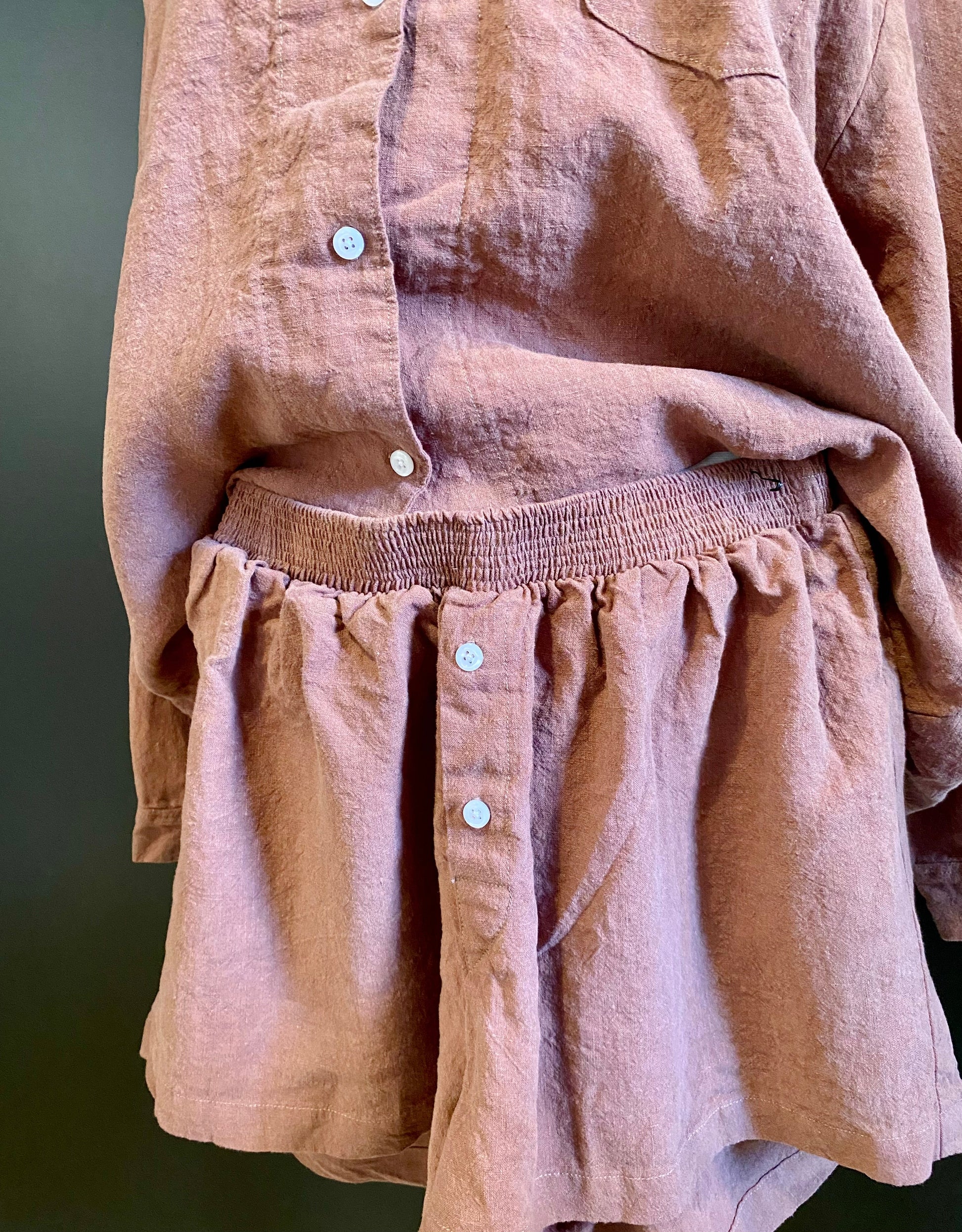 SS25 - Shelter | Summer Linen PJ’s in Cocoa - 6