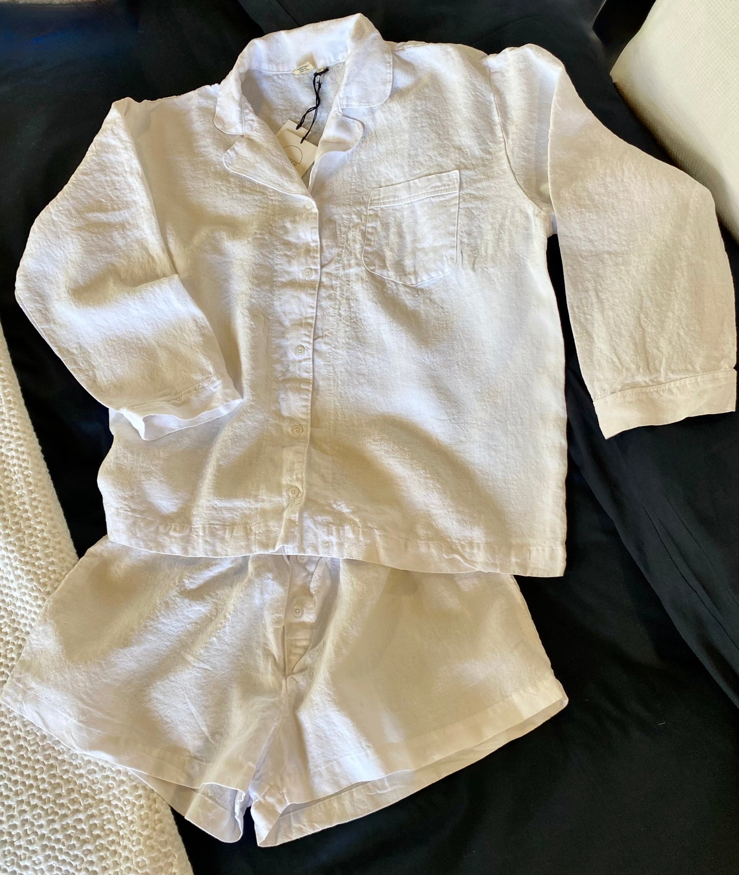 SS25 - Shelter | Summer Linen PJ’s in White - 1 