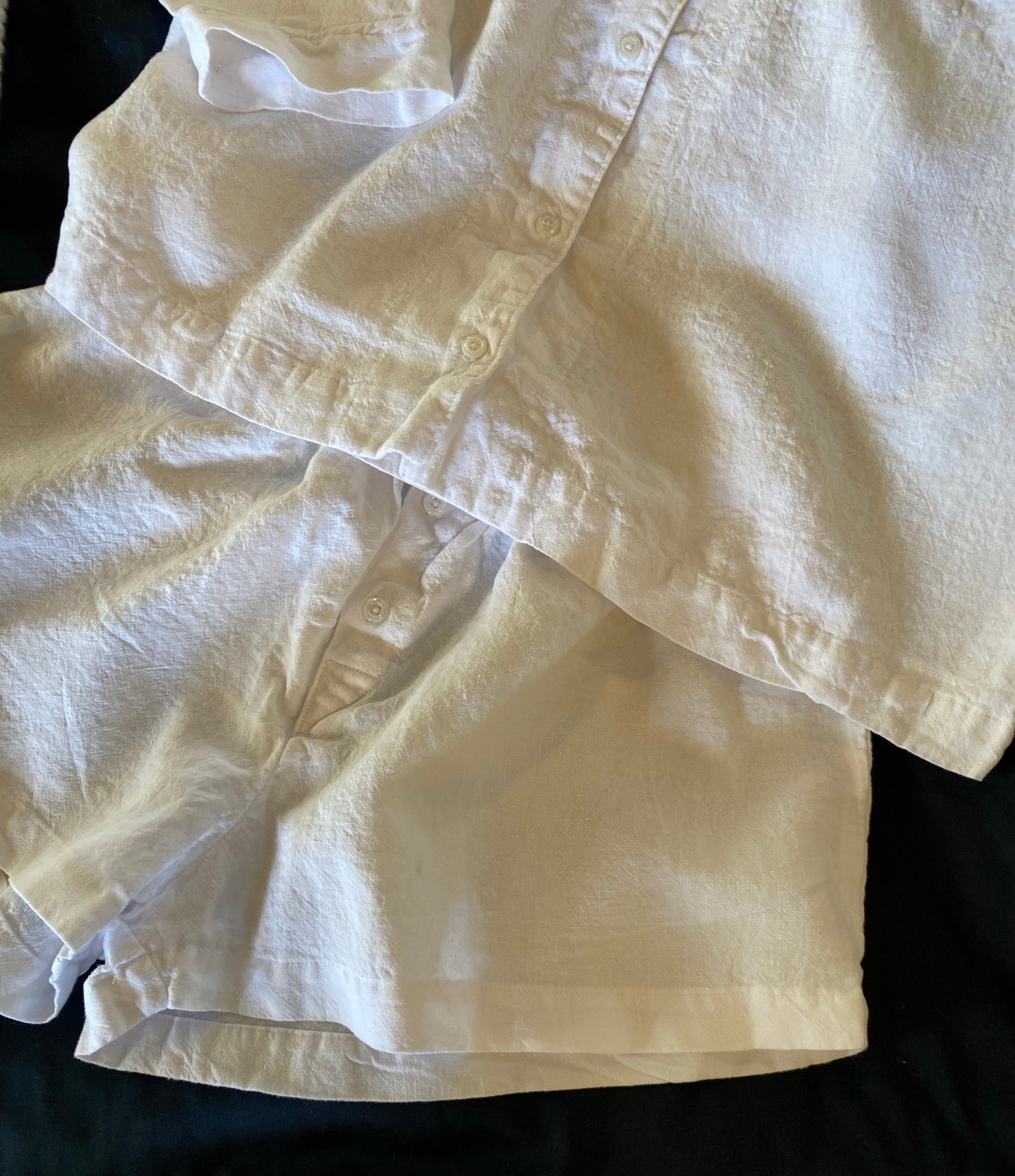 SS25 - Shelter | Summer Linen PJ’s in White - 2