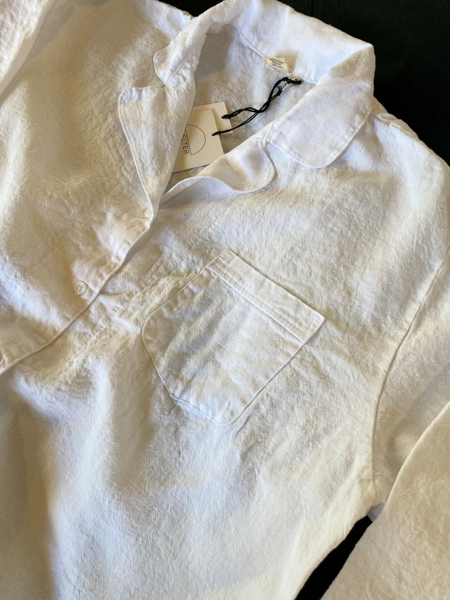 SS25 - Shelter | Summer Linen PJ’s in White - 3