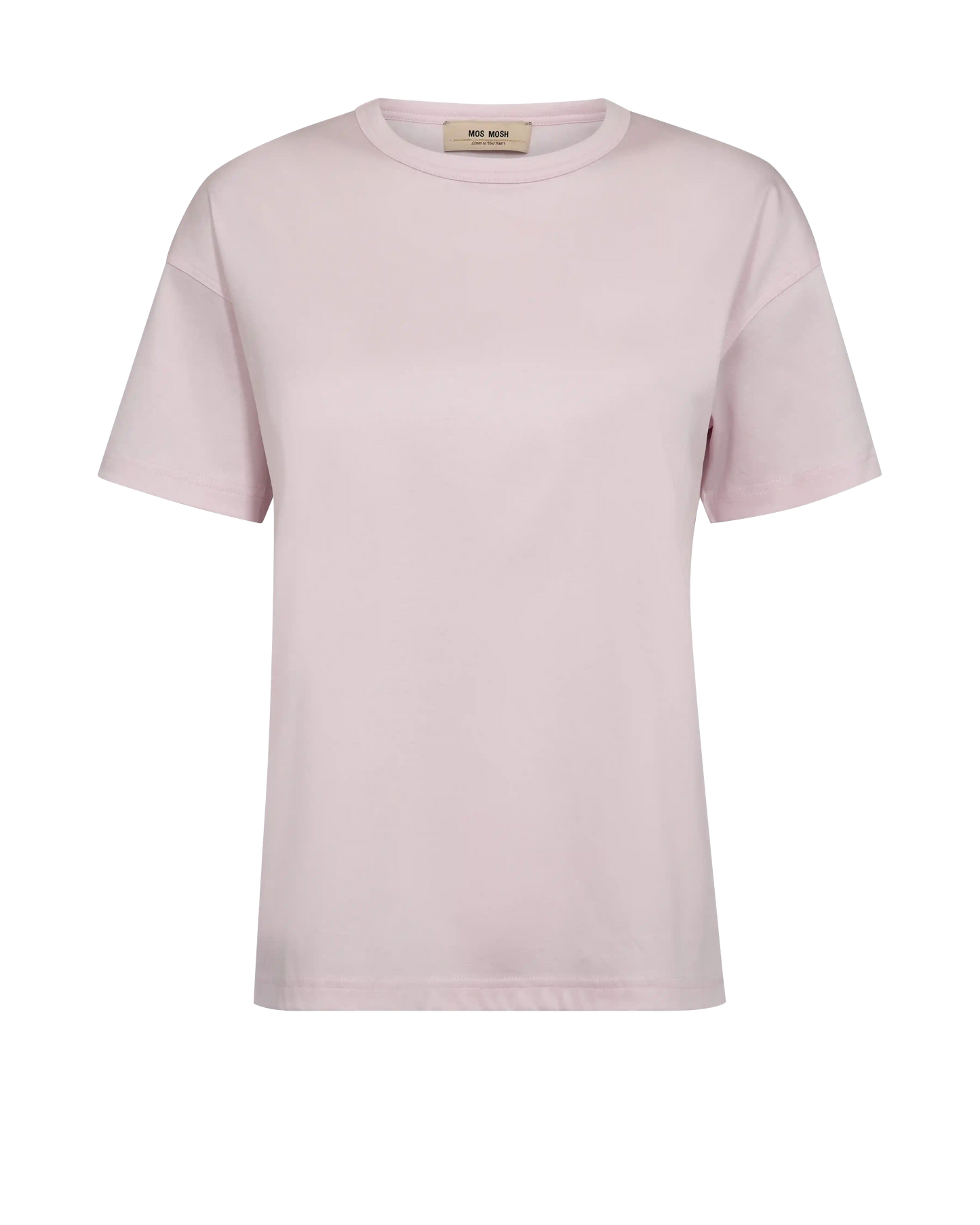 Aina Crewneck Tee in Ballet Slipper - MOSMOSH