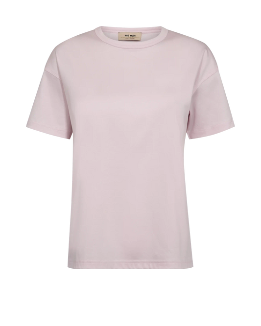 Aina Crewneck Tee in Ballet Slipper - MOSMOSH
