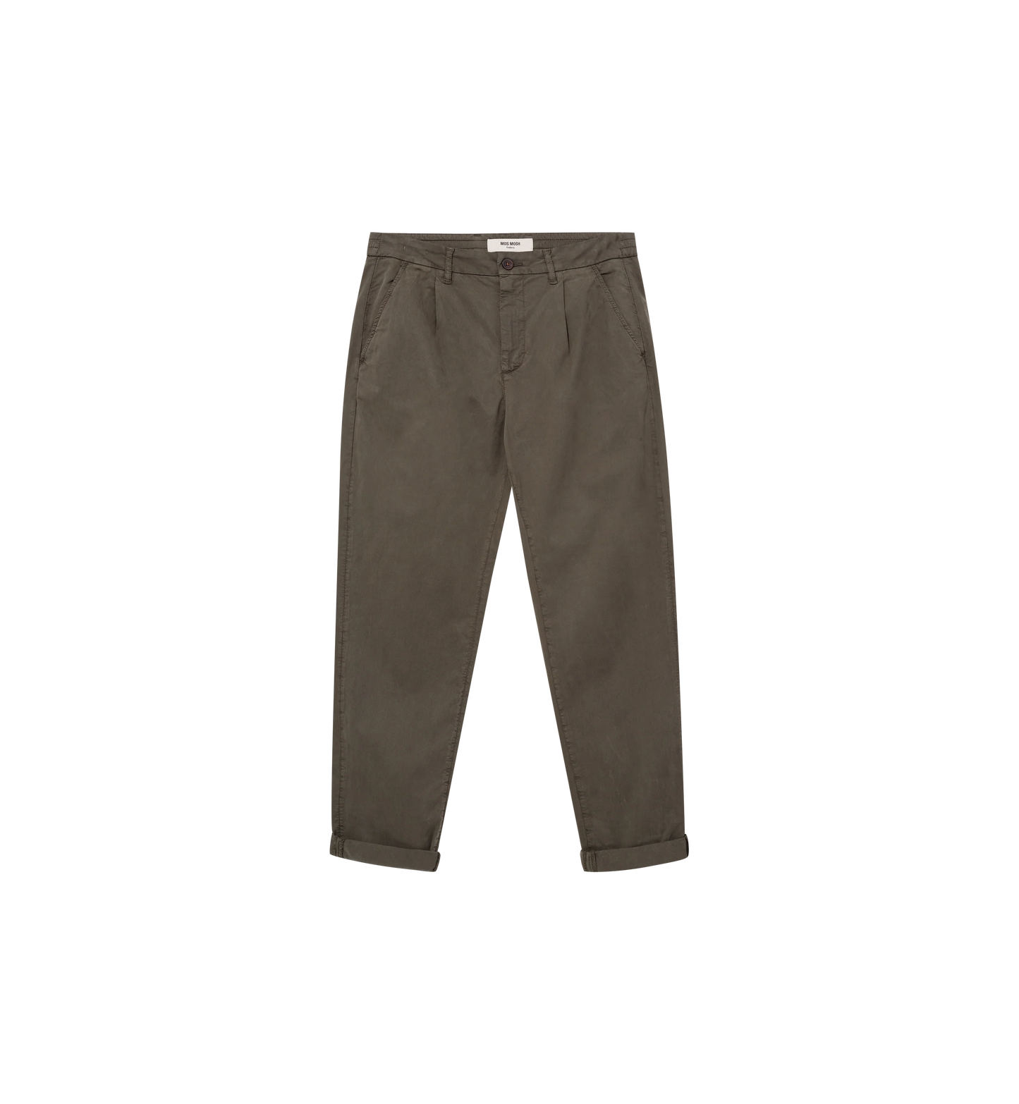 Mos Mosh Gallery Men's Jones Darwin Pant in Grape Leaf front flatlay