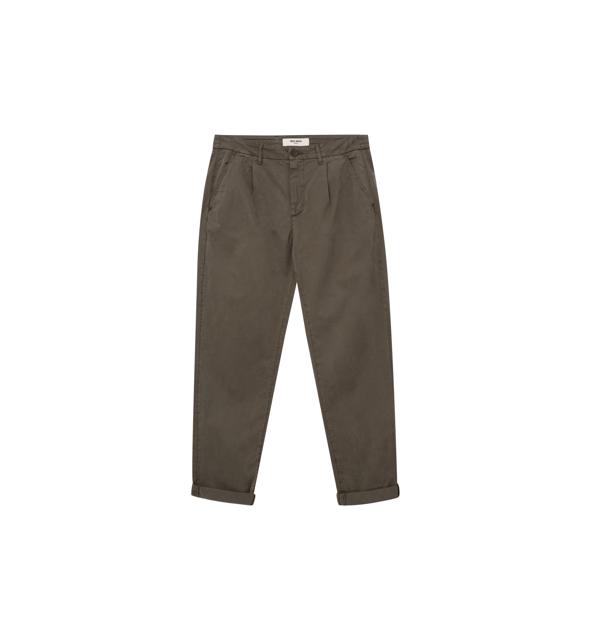 Mos Mosh Gallery Men's Jones Darwin Pant in Grape Leaf front flatlay
