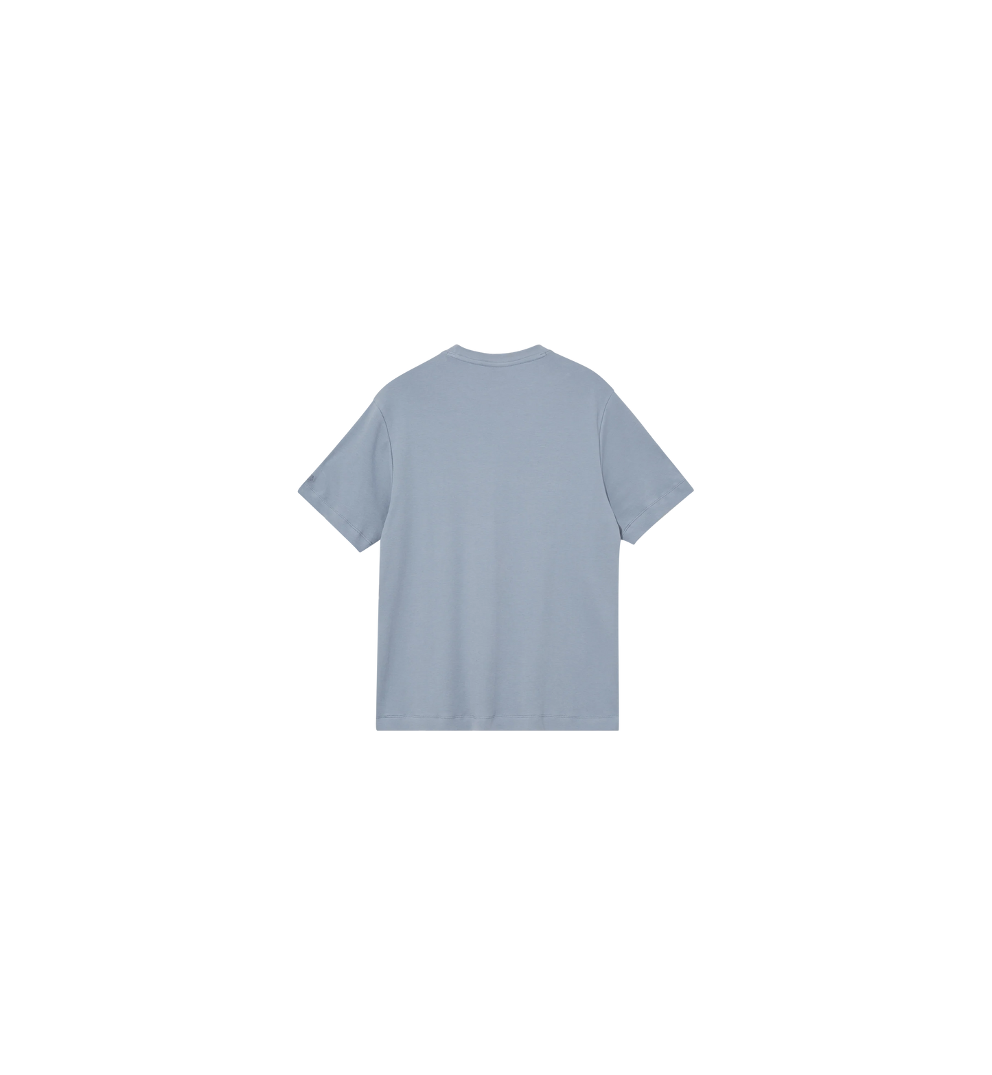 Mos Mosh Gallery mens  crew neck cotton t-shirt with short sleeves and subtle chest logo in Kelowna in flint stone colour
