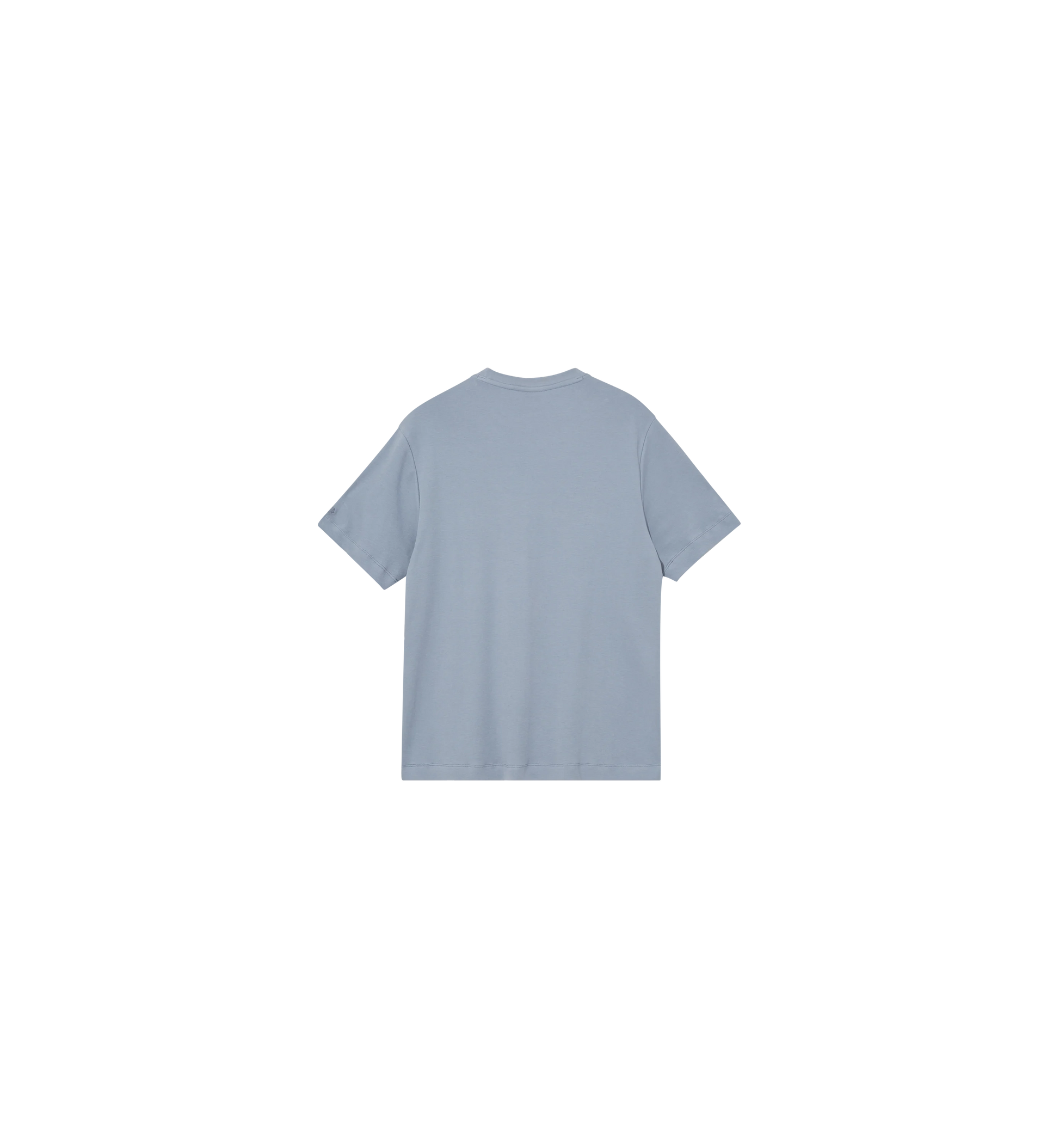 Mos Mosh Gallery mens  crew neck cotton t-shirt with short sleeves and subtle chest logo in Kelowna in flint stone colour