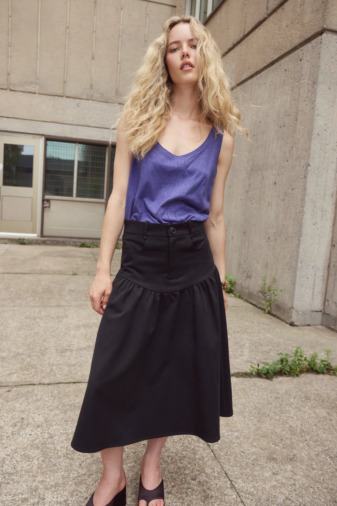 Summer Top in Midnight - Eve Gravel