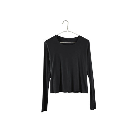 It is Well L.A - SS24 - Long Sleeve Baby Tee in Black - Display front 1