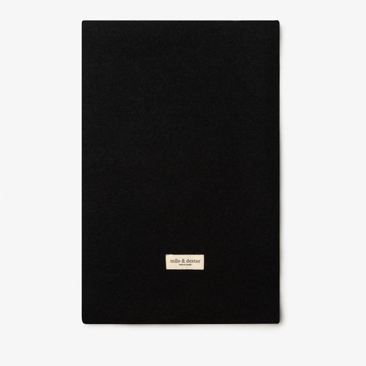 Classic Merino Scarf in Black