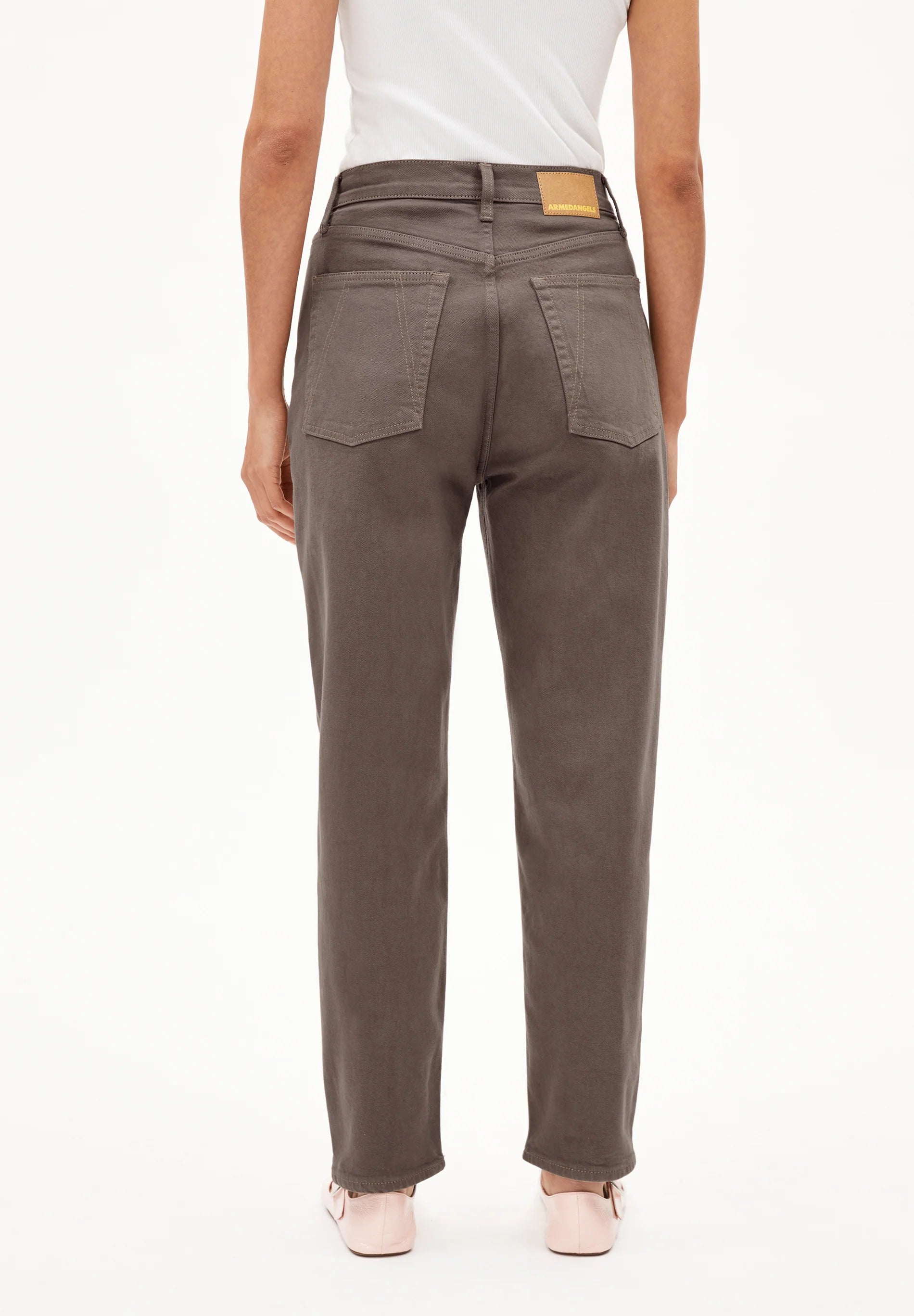ARMEDANGELS Canada Women's Brown Denim Pants with a Stylish Back View and Comfortable Fit in Kelowna and Canada