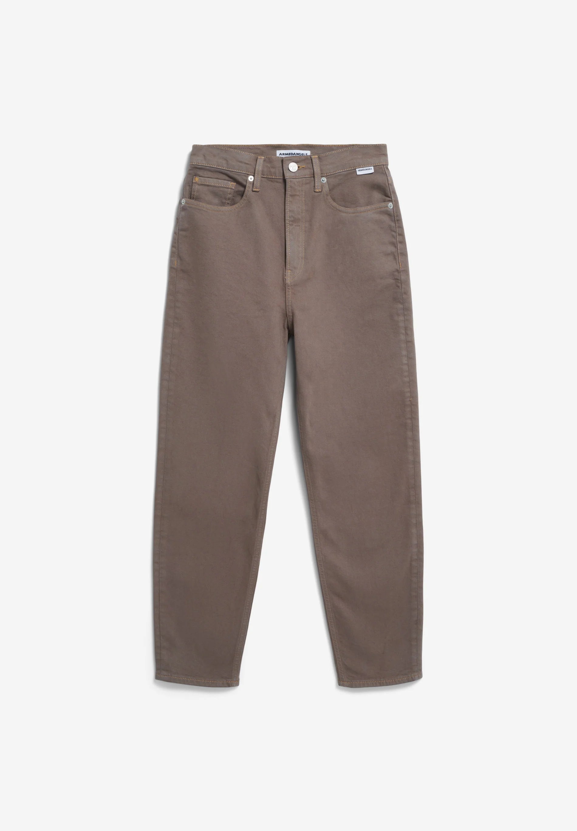 ARMEDANGELS Canada Brown Denim Trousers with a Relaxed Fit and Classic Five-Pocket Design in Kelowna and Canada