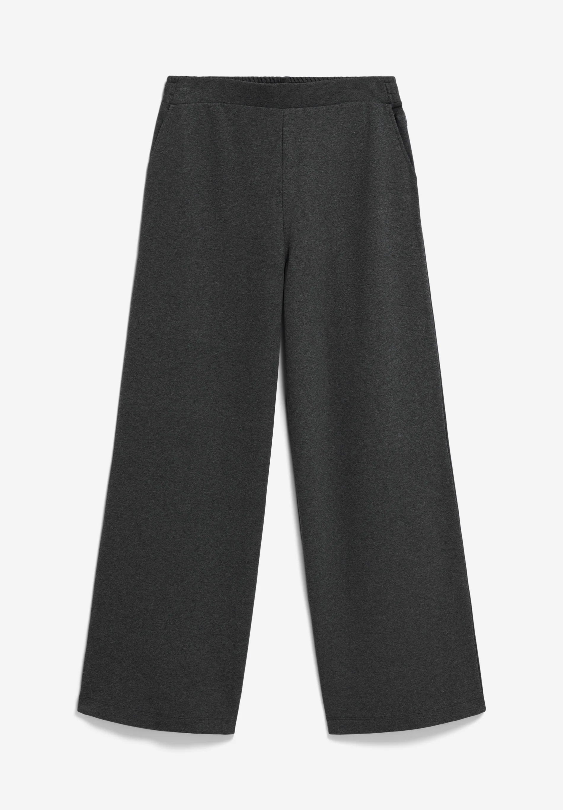 ARMEDANGELS Canada Wide-Leg Pant in Dark Gray with Comfortable Elastic Waistband in Kelowna