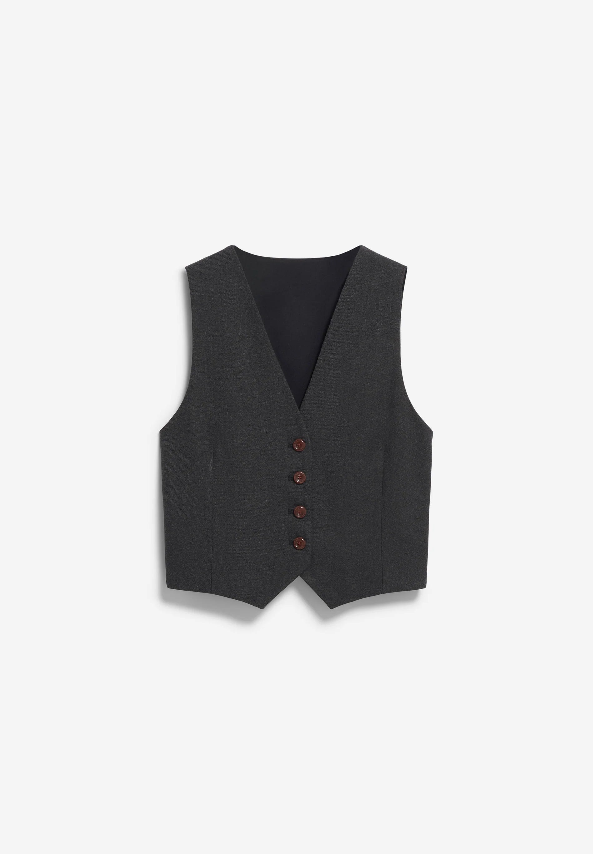 ARMEDANGELS Canada Gray Tailored Vest with Button Front Design for Smart Casual Wear in Kelowna